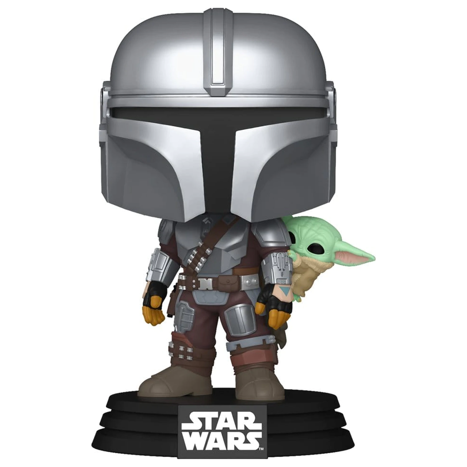 Star Wars: The Mandalorian and Grogu Funko POP! Vinyl Bobblehead Figure The Mandalorian with Grogu 9 cm product photo