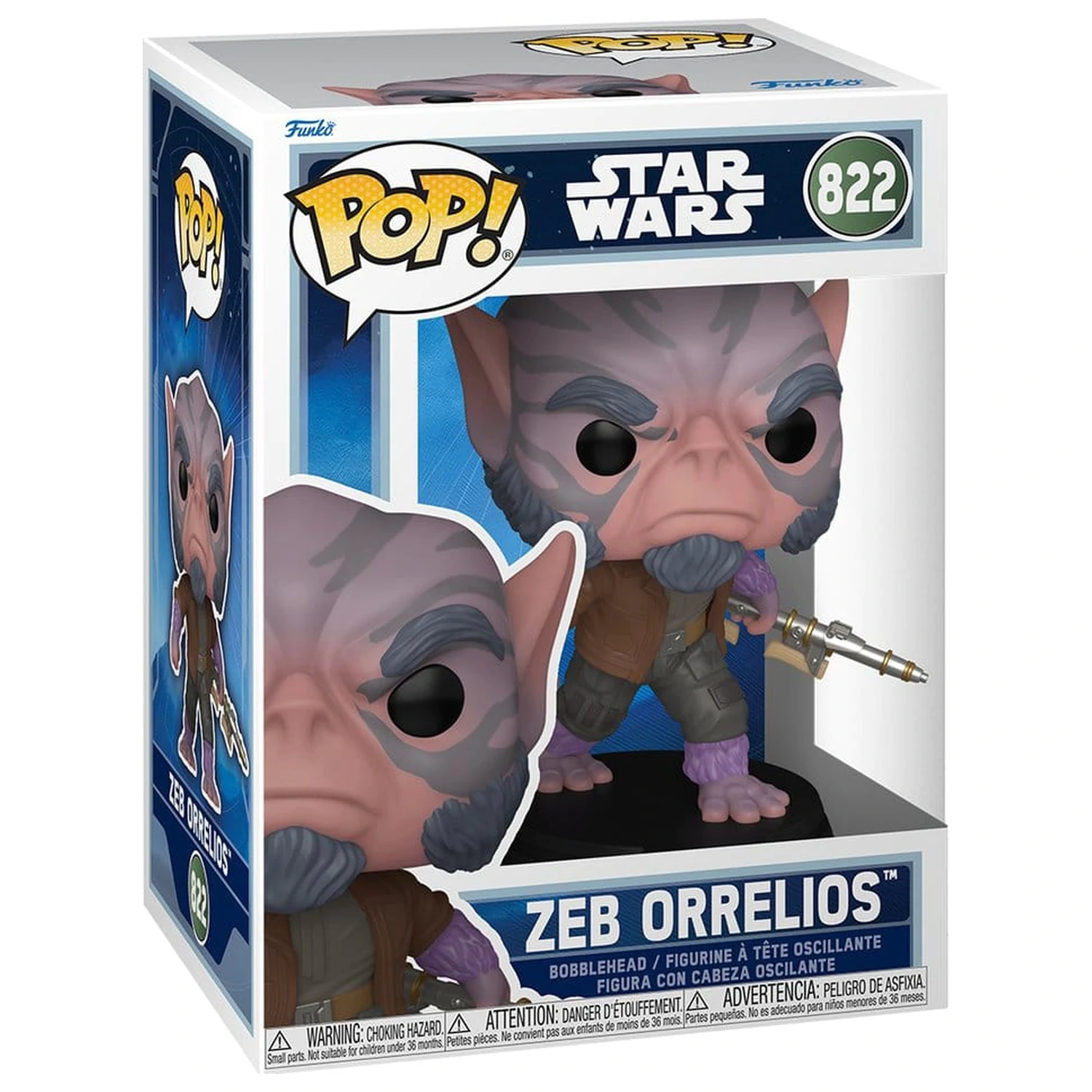 Star Wars: The Mandalorian and Grogu Funko POP! Vinyl Bobblehead Figure Zeb Orrelios  9 cm product photo