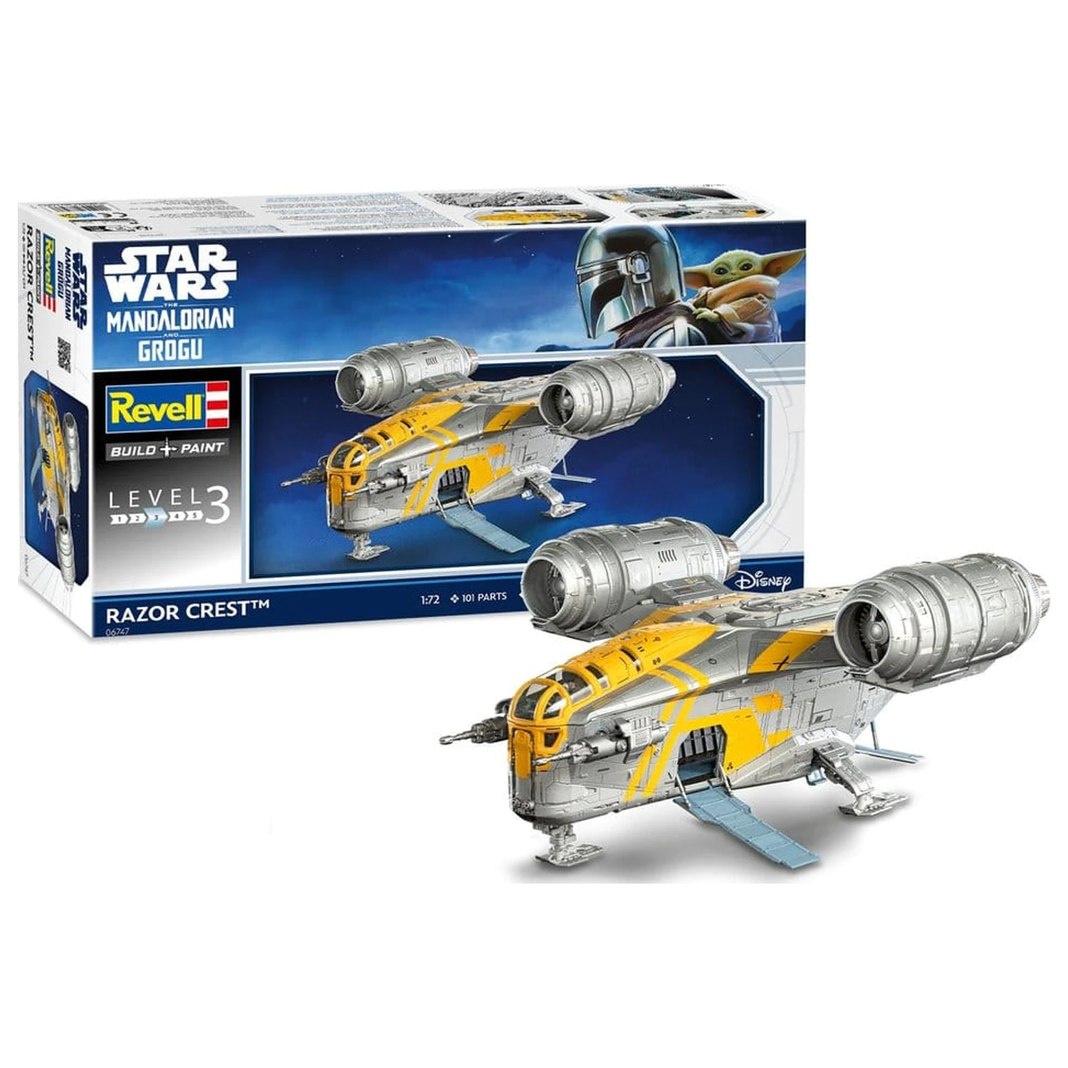 Star Wars The Mandalorian and Grogu Revell Model Kit 1/72 Razor Crest 34 cm product photo