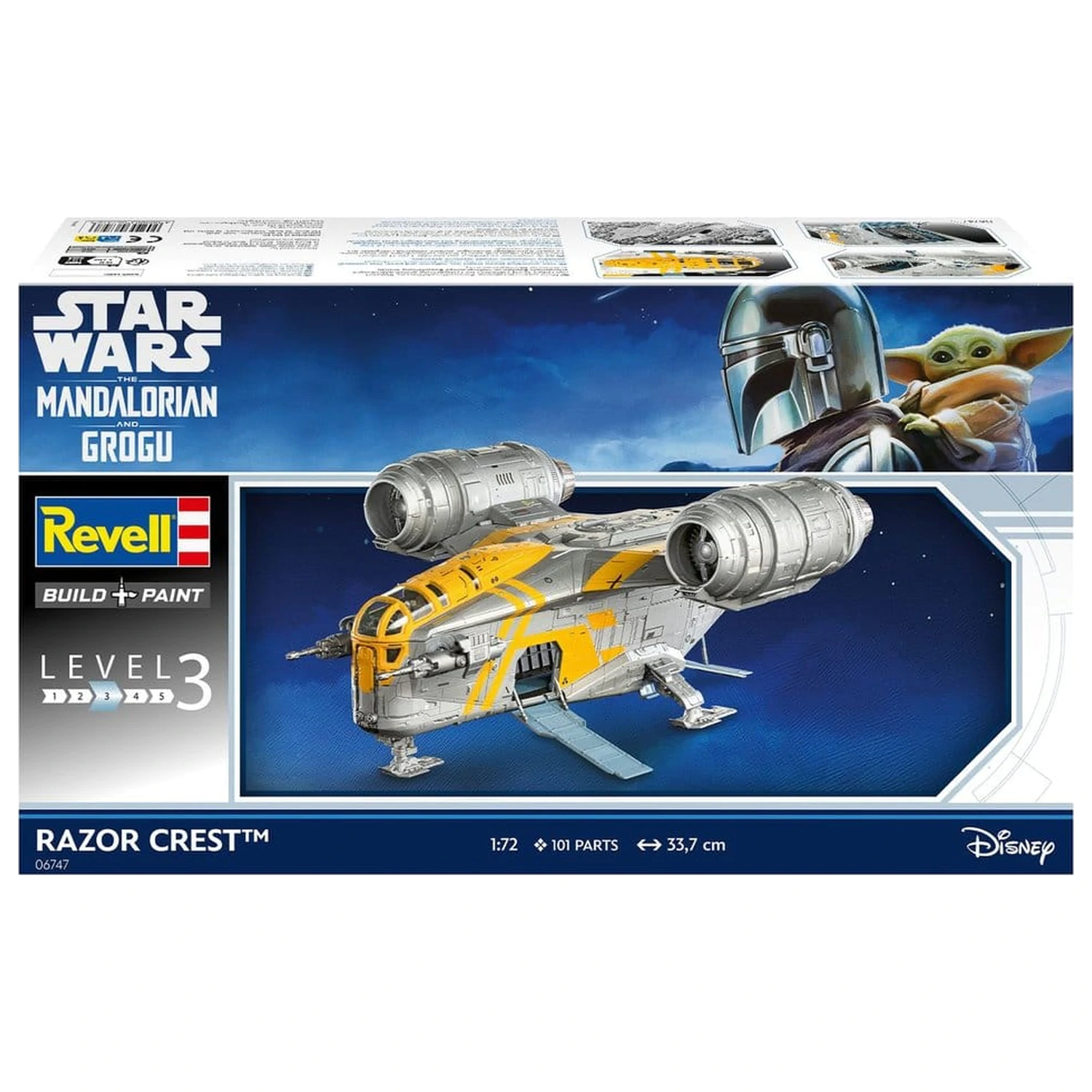 Star Wars The Mandalorian and Grogu Revell Model Kit 1/72 Razor Crest 34 cm product photo