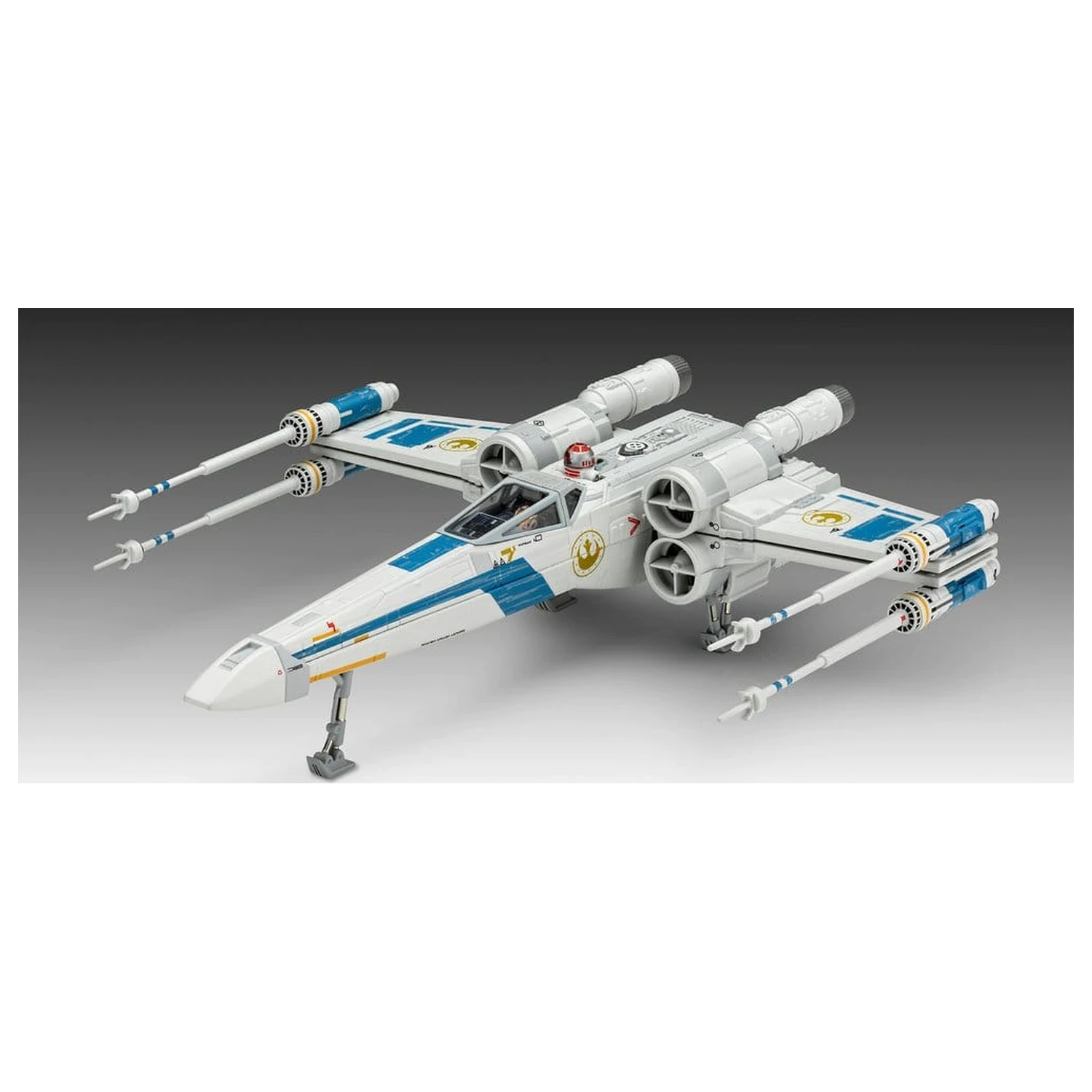 Star Wars The Mandalorian and Grogu Revell Model Set Model Kit 1/57 New Republic X-Wing Fighter 22 cm product photo