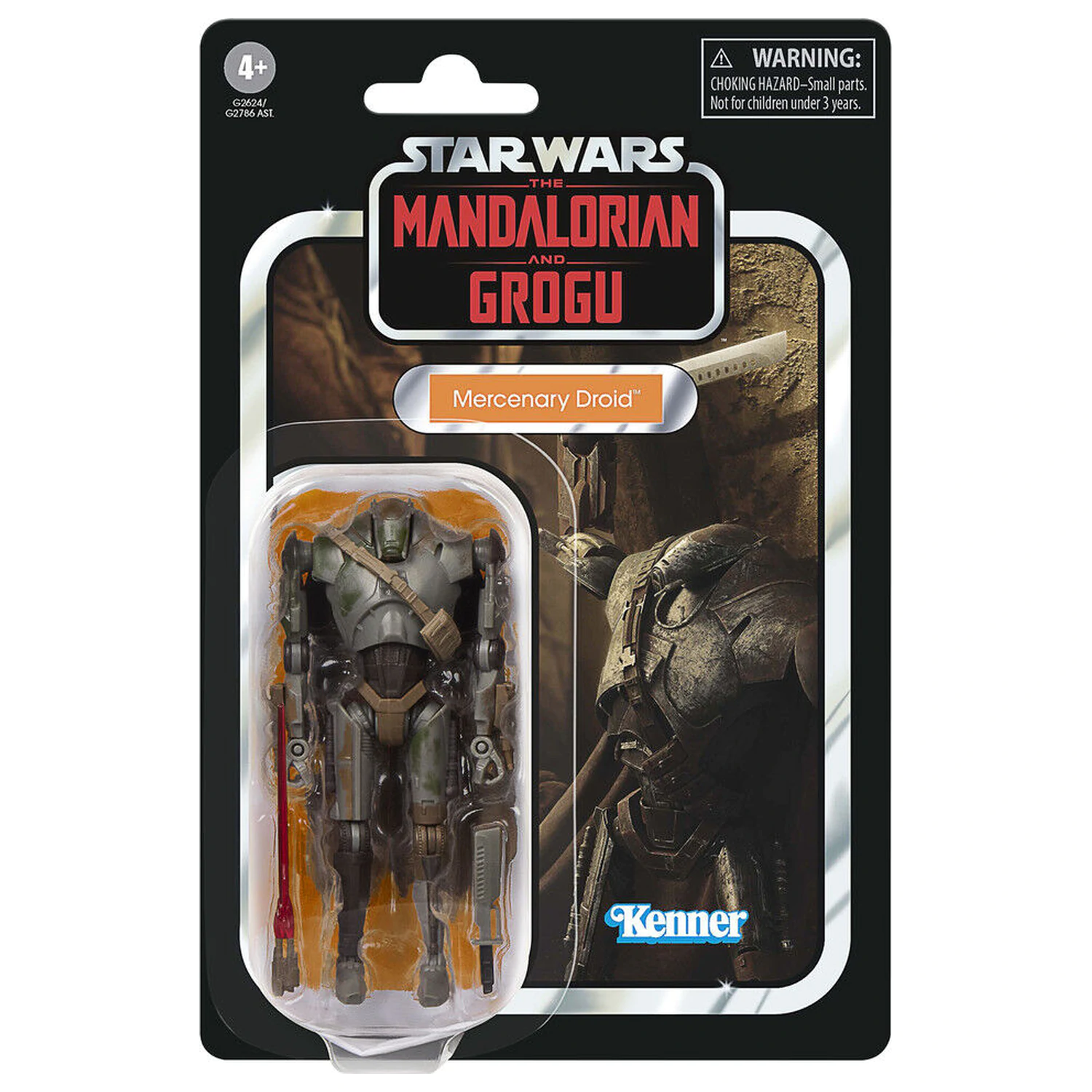 Star Wars The Mandalorian And Grogu Star Wars Kenner Mercenary Droid figure 10 cm product photo