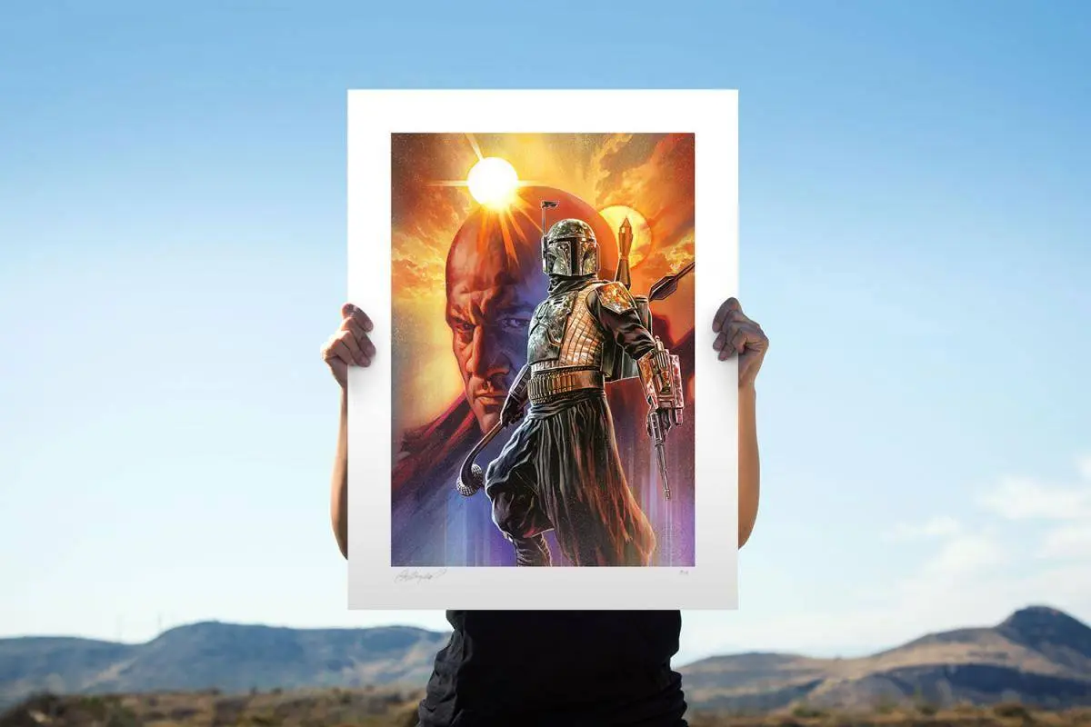 Star Wars: The Mandalorian Art Print Boba Fett: The Gunslinger 46 x 61 cm - unframed product photo