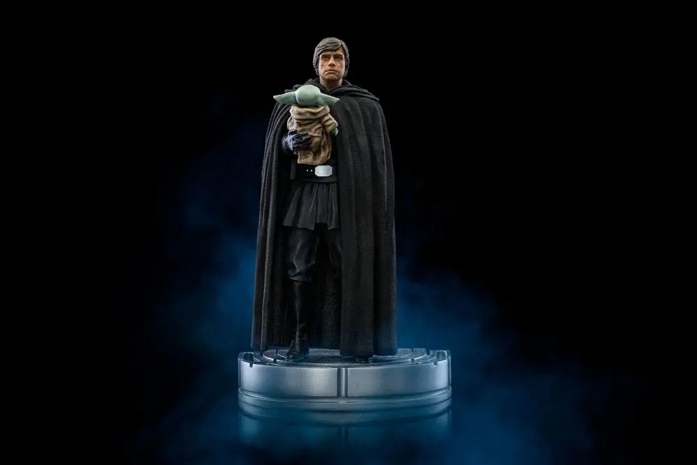 Star Wars The Mandalorian Art Scale Statue 1/10 Luke Skywalker and Grogu 21 cm termékfotó