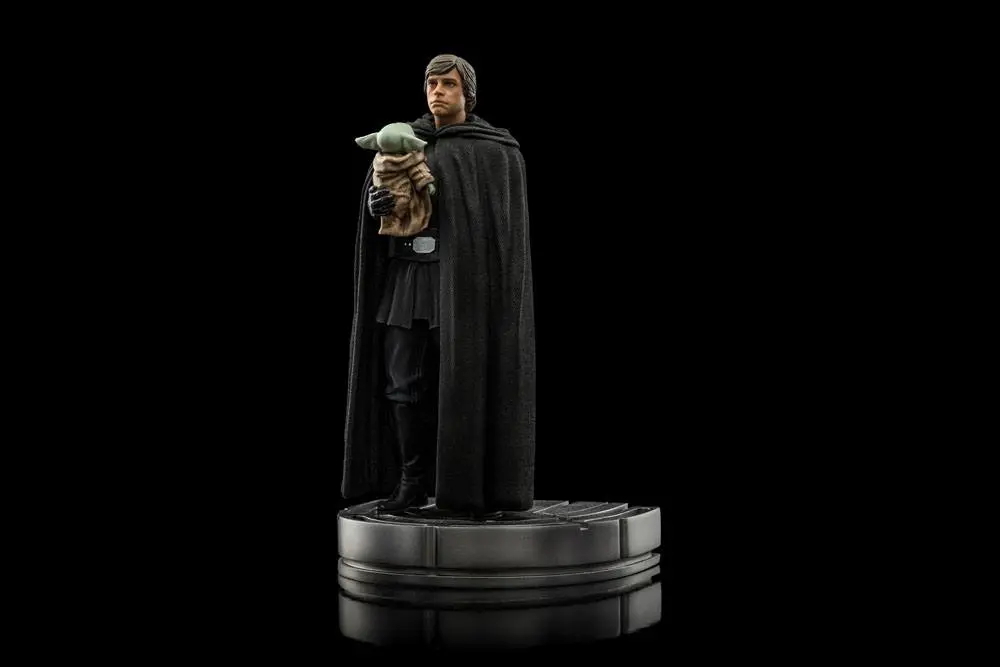 Star Wars The Mandalorian Art Scale Statue 1/10 Luke Skywalker and Grogu 21 cm termékfotó