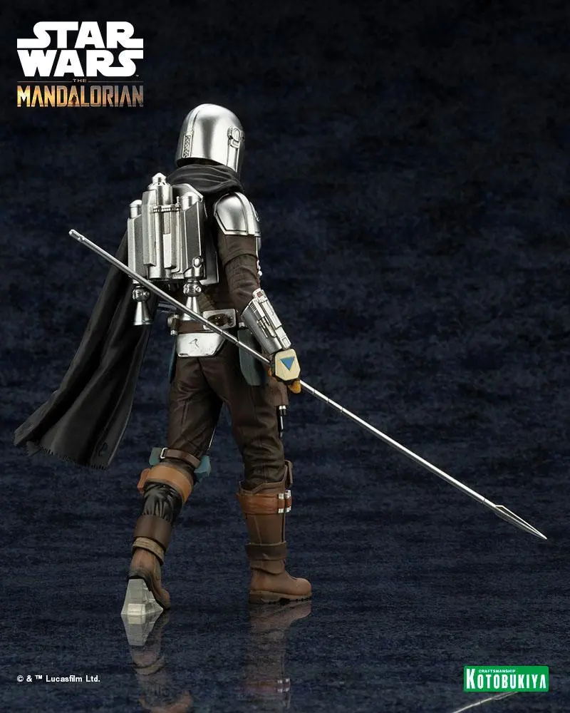 Star Wars The Mandalorian ARTFX Statue 1/10 Mandalorian &amp; Grogu with Beskar Staff 18 cm product photo