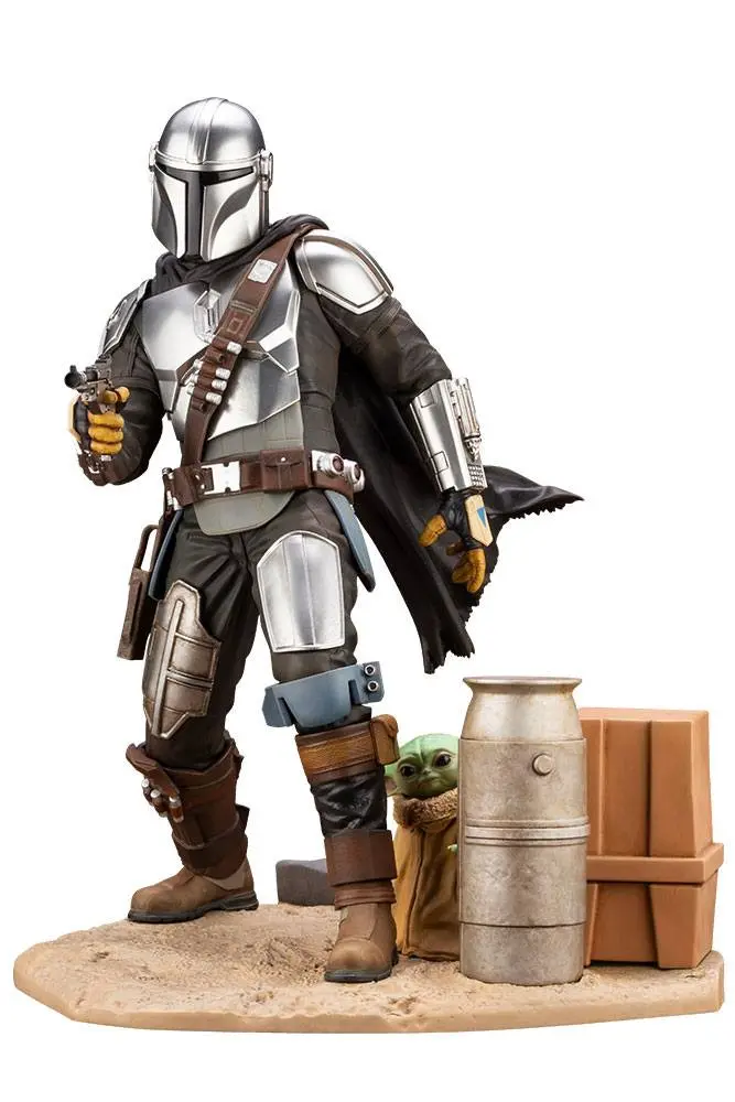 Star Wars The Mandalorian ARTFX Statue 1/7 Mandalorian &amp; The Child 26 cm product photo