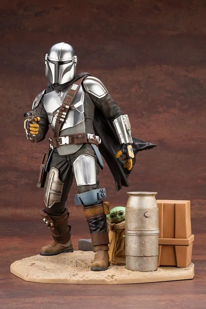 Star Wars The Mandalorian ARTFX Statue 1/7 Mandalorian &amp; The Child 26 cm product photo