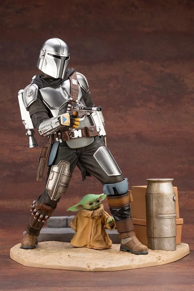 Star Wars The Mandalorian ARTFX Statue 1/7 Mandalorian &amp; The Child 26 cm product photo