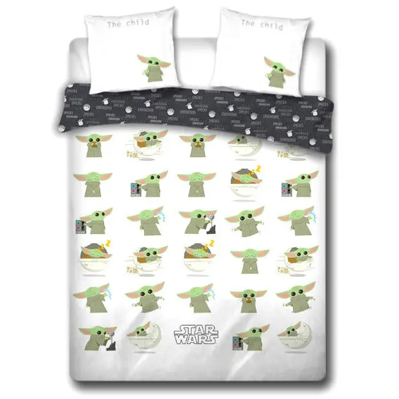 Star Wars The Mandalorian Baby Yoda cotton duvet cover bed 135cm product photo