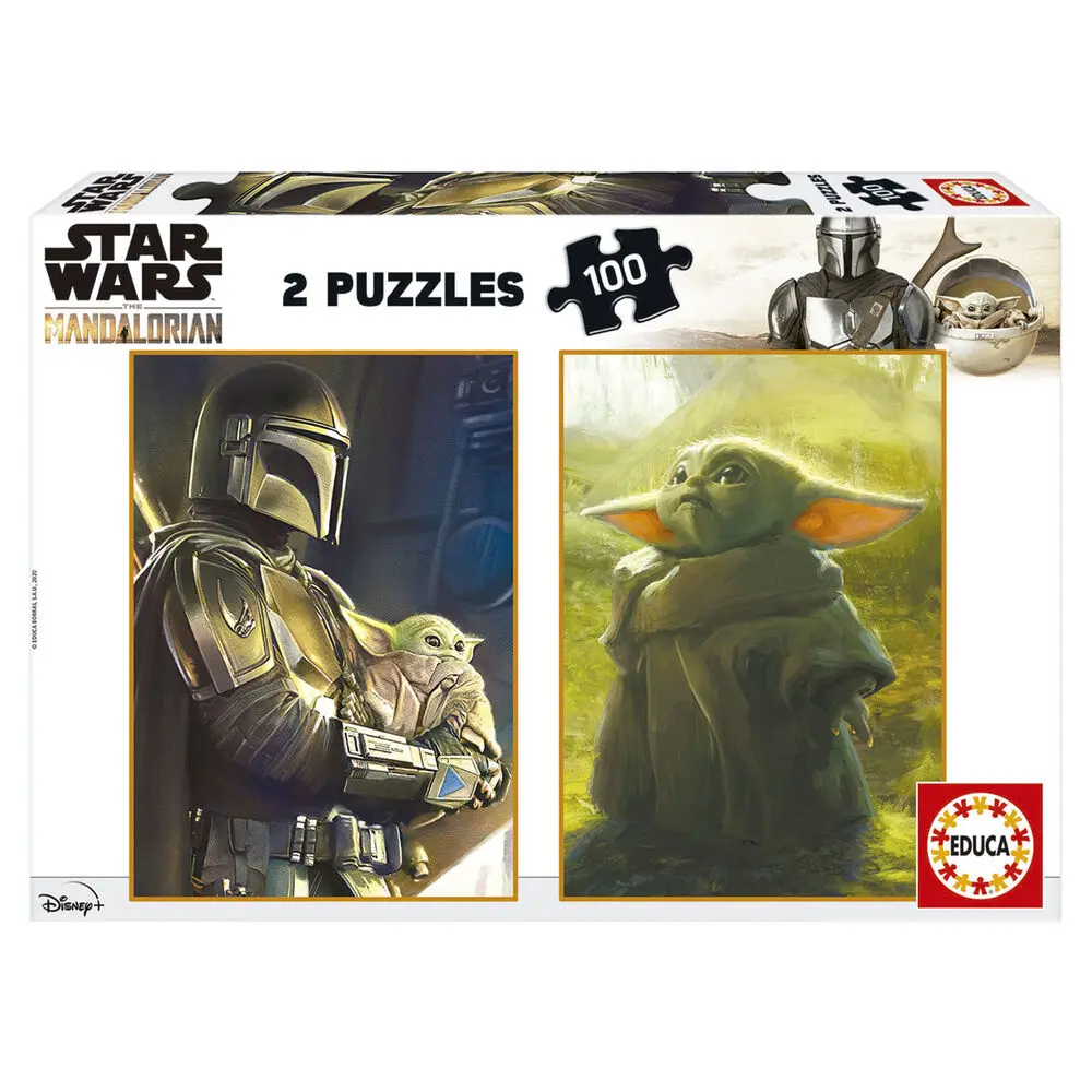 Star Wars The Mandalorian Yoda The Child puzzle 2x100pcs product photo
