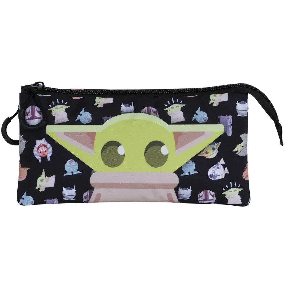Star Wars The Mandalorian Baby Yoda triple pencil case product photo