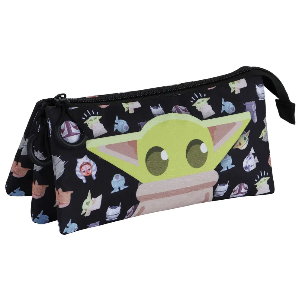 Star Wars The Mandalorian Baby Yoda triple pencil case product photo
