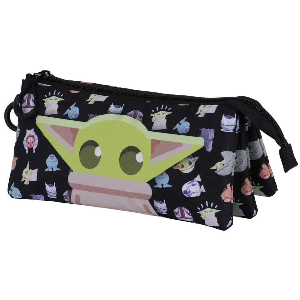 Star Wars The Mandalorian Baby Yoda triple pencil case product photo