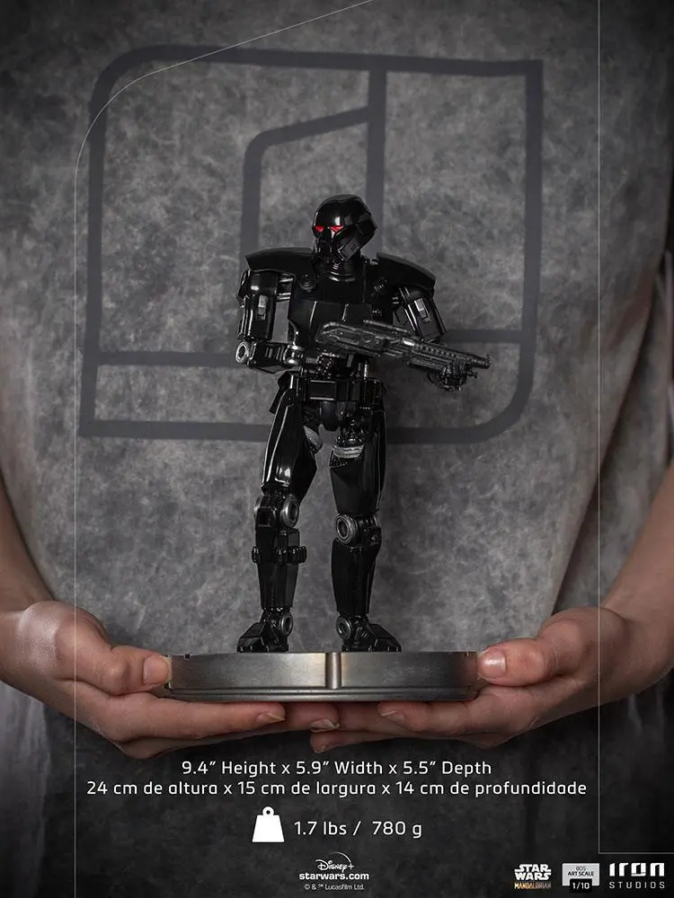 Star Wars The Mandalorian BDS Art Scale Statue 1/10 Dark Trooper 24 cm product photo