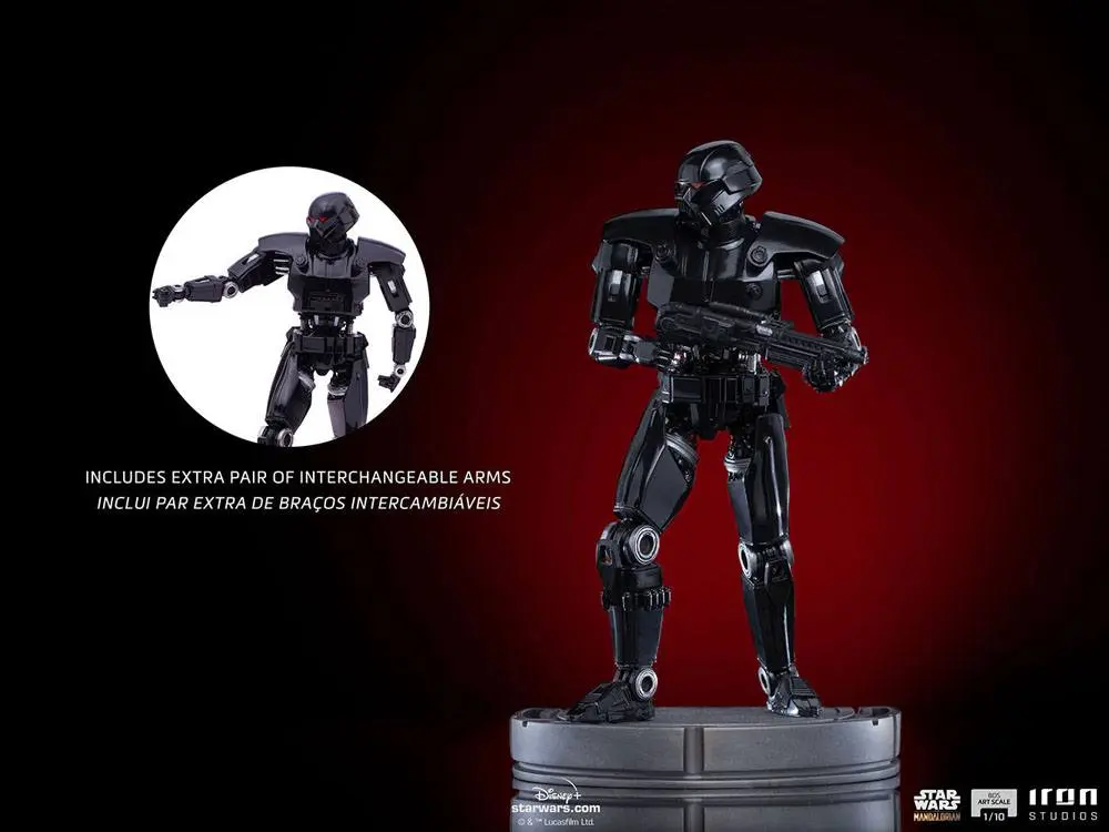 Star Wars The Mandalorian BDS Art Scale Statue 1/10 Dark Trooper 24 cm product photo