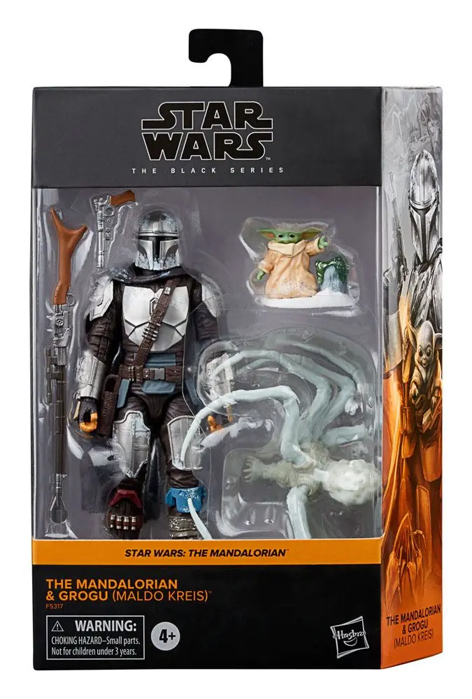 Star Wars The Mandalorian Black Series Action Figures 2021 Mandalorian &amp; Grogu (Maldo Kreis) 15 cm product photo