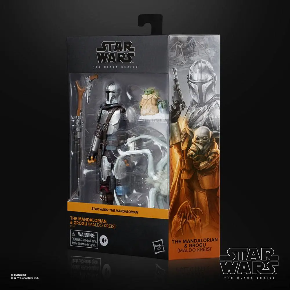 Star Wars The Mandalorian Black Series Action Figures 2021 Mandalorian &amp; Grogu (Maldo Kreis) 15 cm product photo