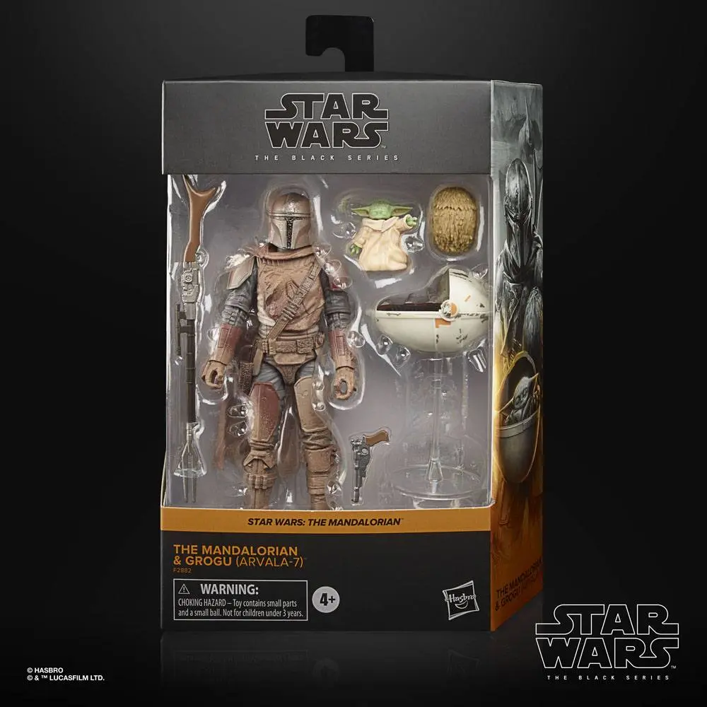 Star Wars The Mandalorian Black Series Action Figure 2021 The Mandalorian &amp; Grogu (Arvala-7) 15 cm product photo