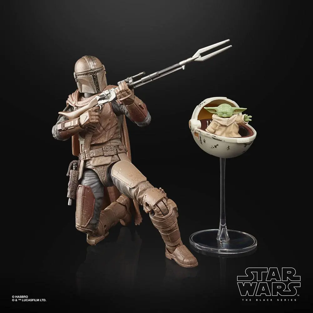 Star Wars The Mandalorian Black Series Action Figure 2021 The Mandalorian &amp; Grogu (Arvala-7) 15 cm product photo