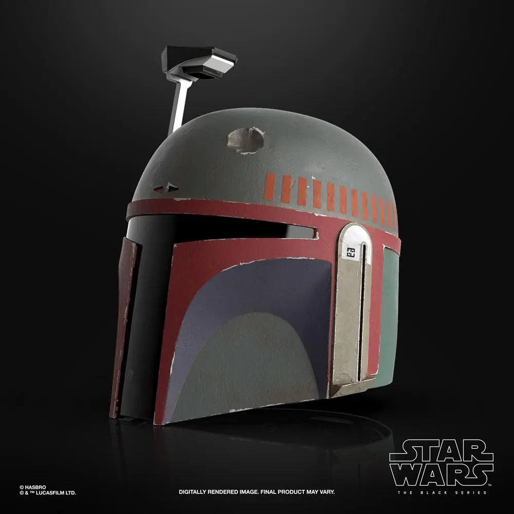 Star Wars The Mandalorian Black Series Electronic Helmet Boba Fett (Re-Armored) product photo