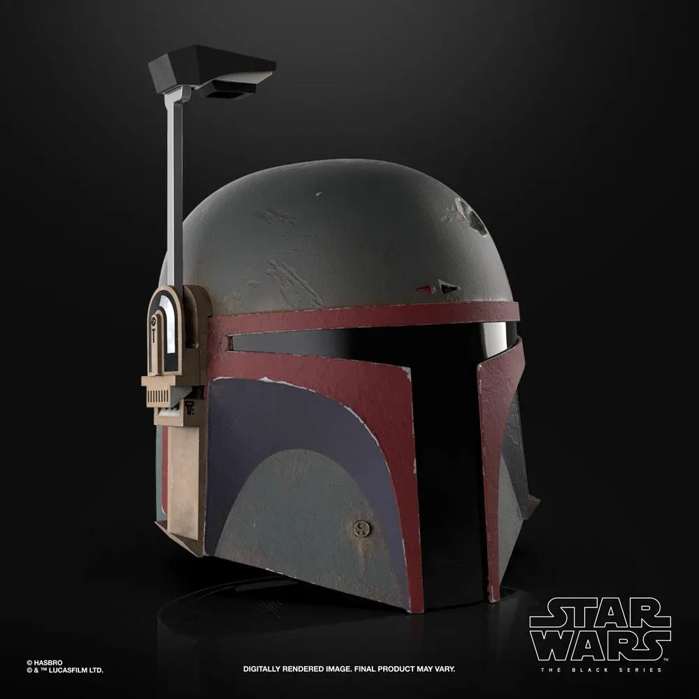 Star Wars The Mandalorian Black Series Electronic Helmet Boba Fett (Re-Armored) product photo
