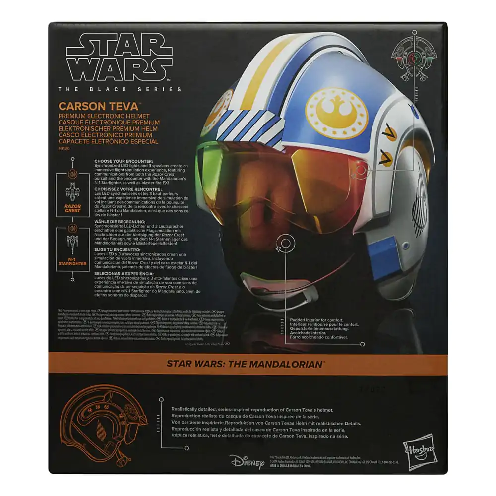 Star Wars: The Mandalorian Black Series Electronic Helmet Carson Teva product photo