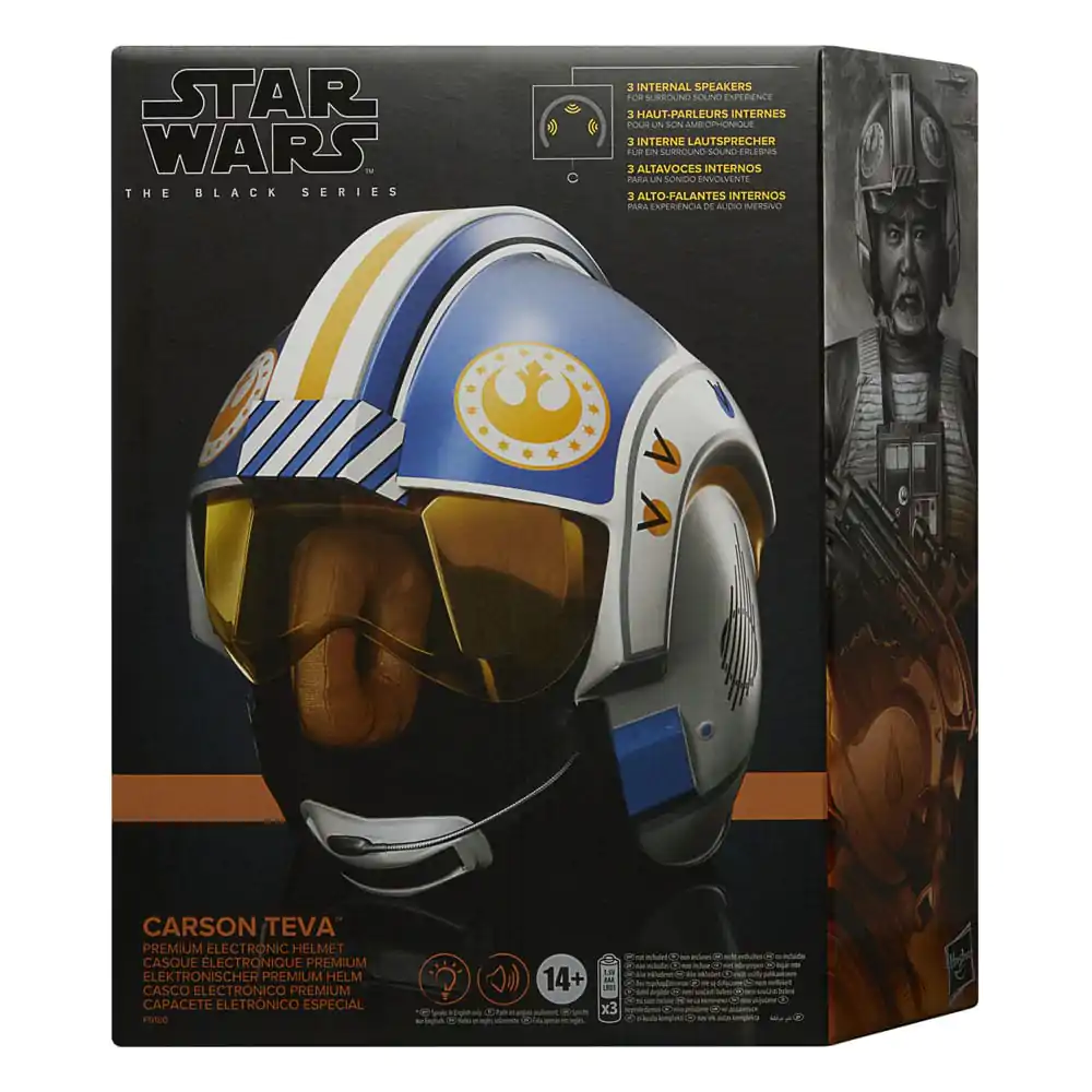 Star Wars: The Mandalorian Black Series Electronic Helmet Carson Teva product photo