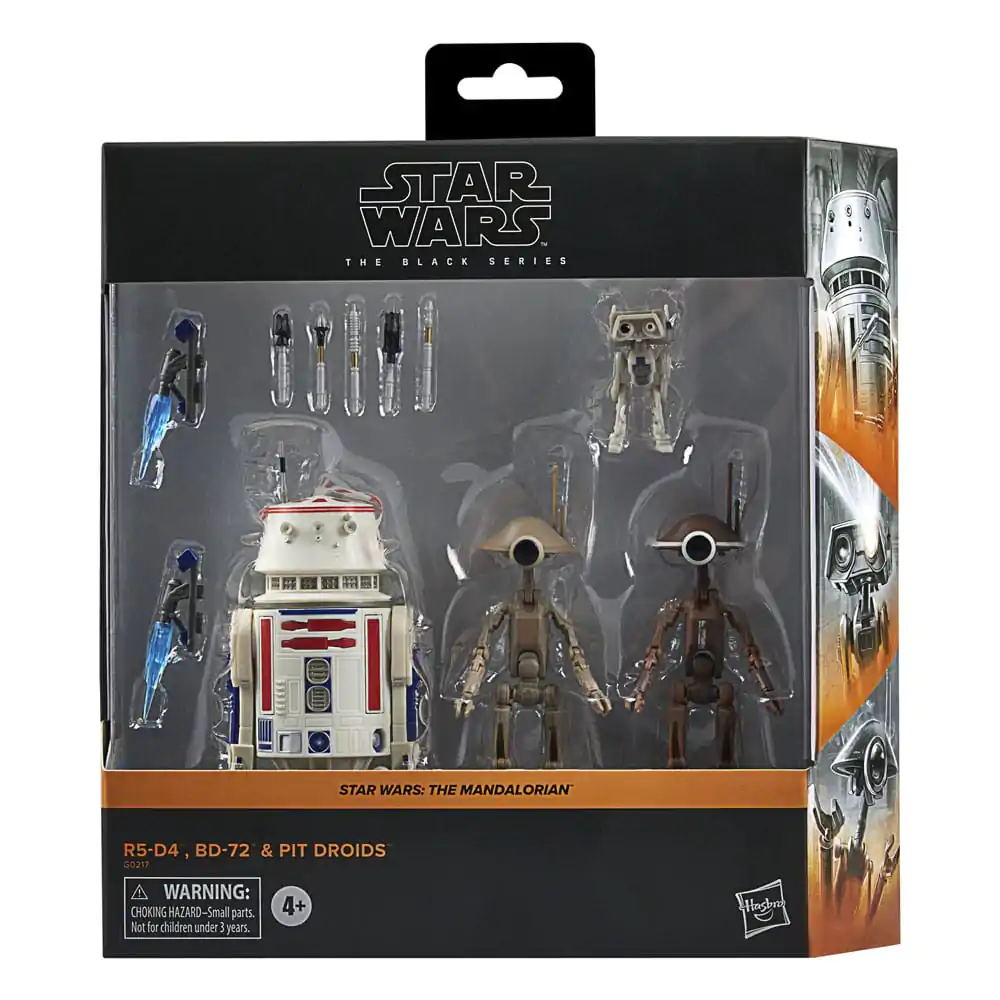 Star Wars: The Mandalorian Black Series Action Figure 4-Pack R5-D4, BD-72 & Pit Droids termékfotó