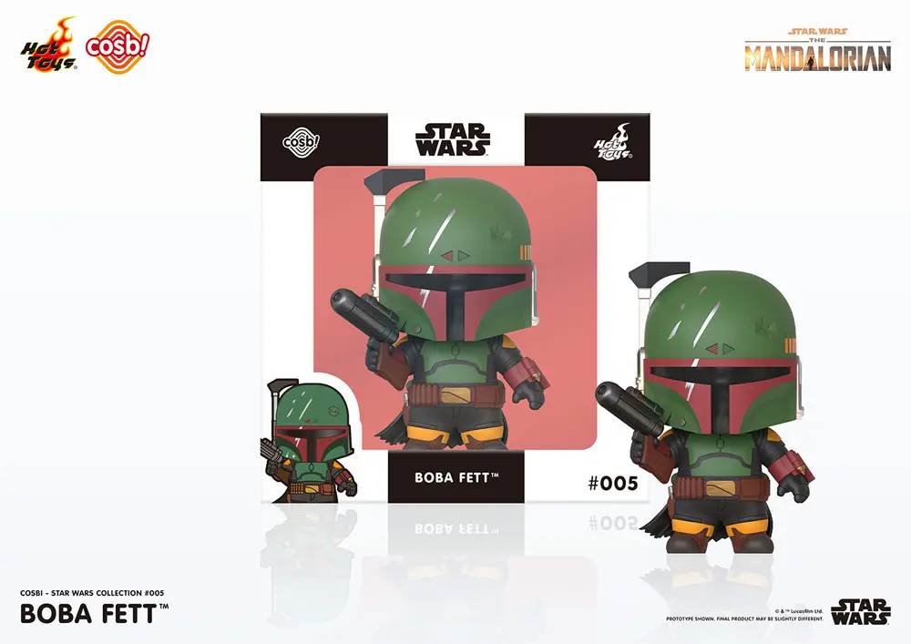 Star Wars: The Mandalorian Cosbi Mini Figure Boba Fett Black 8 cm product photo