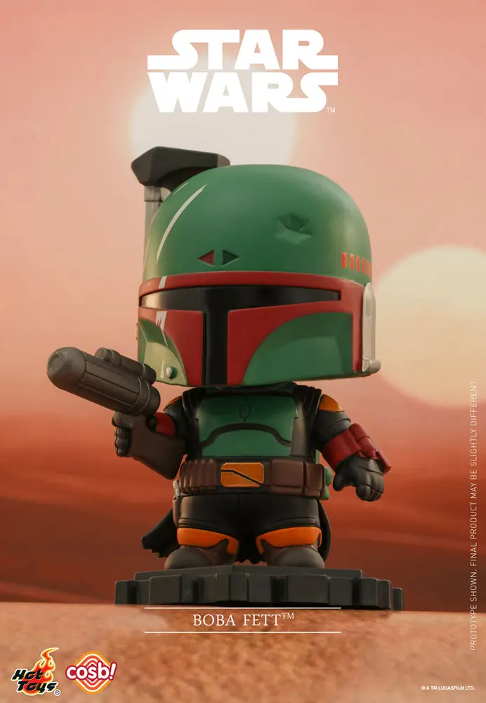 Star Wars: The Mandalorian Cosbi Mini Figure Boba Fett Black 8 cm product photo