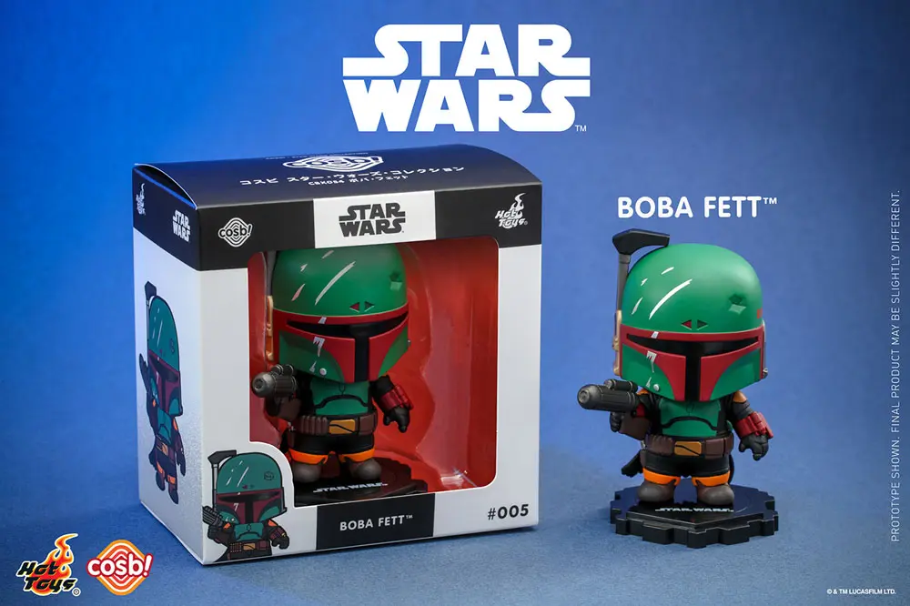 Star Wars: The Mandalorian Cosbi Mini Figure Boba Fett Black 8 cm product photo