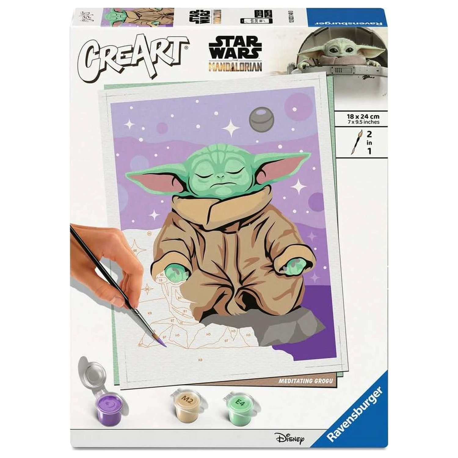 Star Wars: The Mandalorian CreArt Painting by Numbers Meditating Grogu product photo