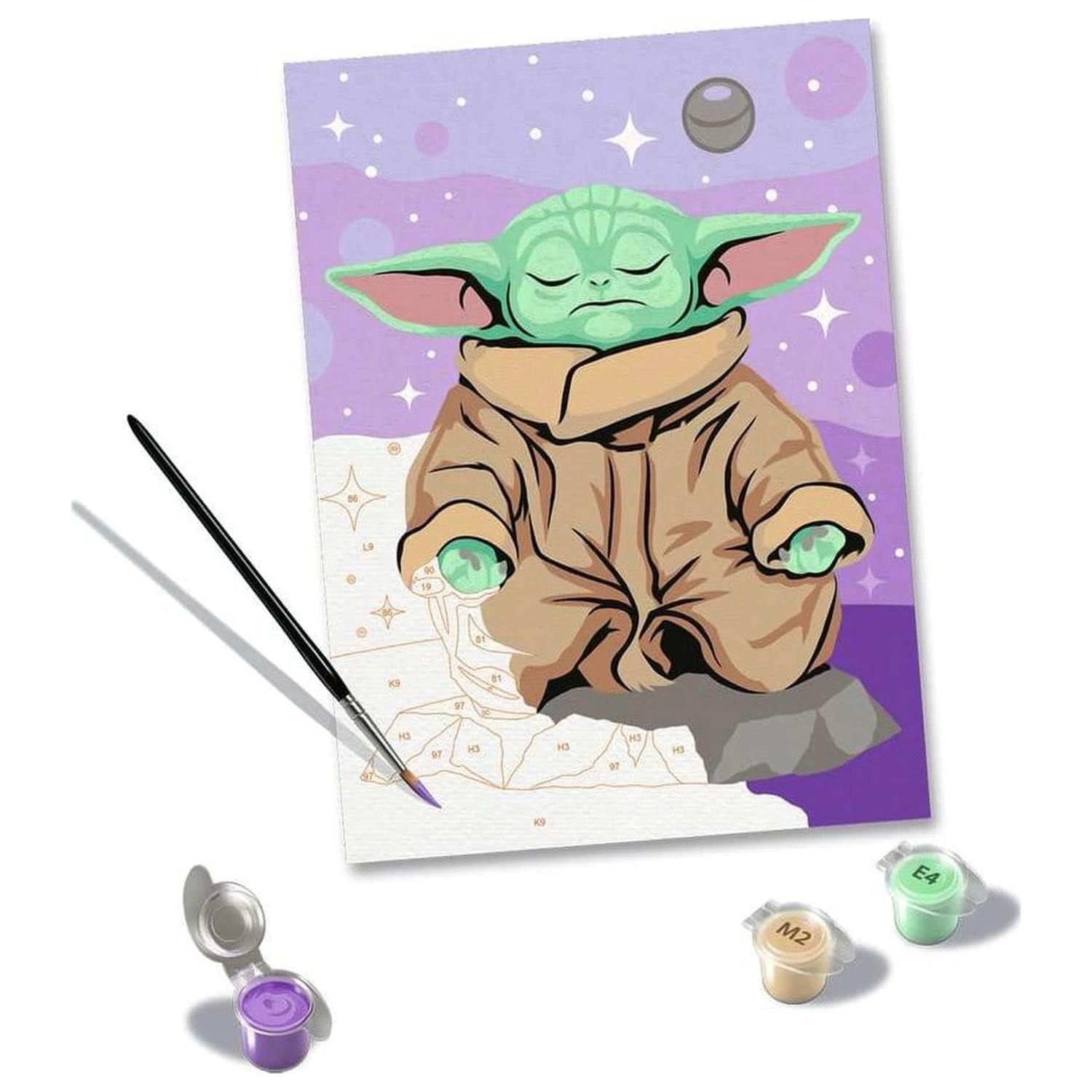 Star Wars: The Mandalorian CreArt Painting by Numbers Meditating Grogu product photo