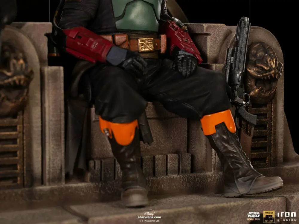 Star Wars The Mandalorian Deluxe Art Scale Statue 1/10 Boba Fett & Fennec on Throne 23 cm product photo