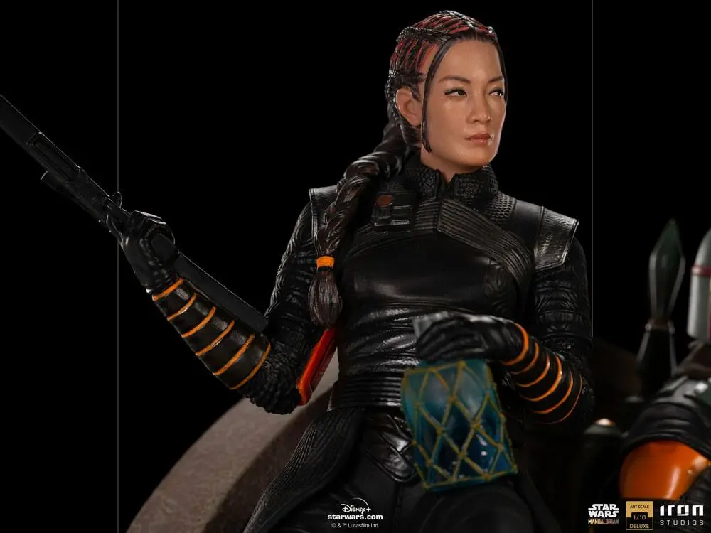 Star Wars The Mandalorian Deluxe Art Scale Statue 1/10 Boba Fett & Fennec on Throne 23 cm product photo