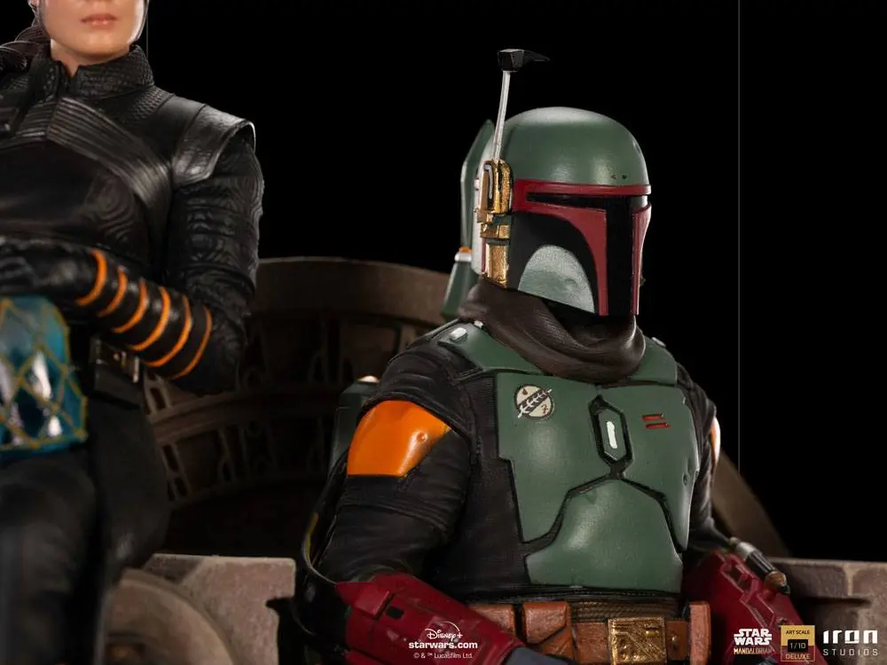 Star Wars The Mandalorian Deluxe Art Scale Statue 1/10 Boba Fett & Fennec on Throne 23 cm product photo