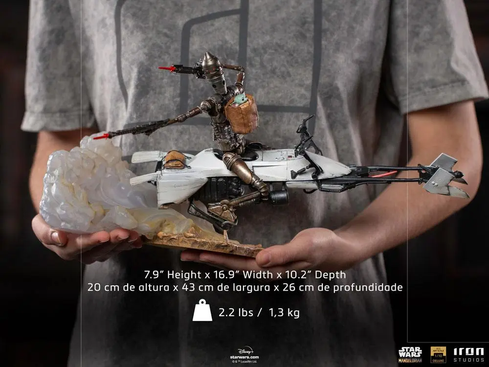 Star Wars The Mandalorian Deluxe Art Scale Statue 1/10 IG-11 &amp; The Child 20 cm product photo