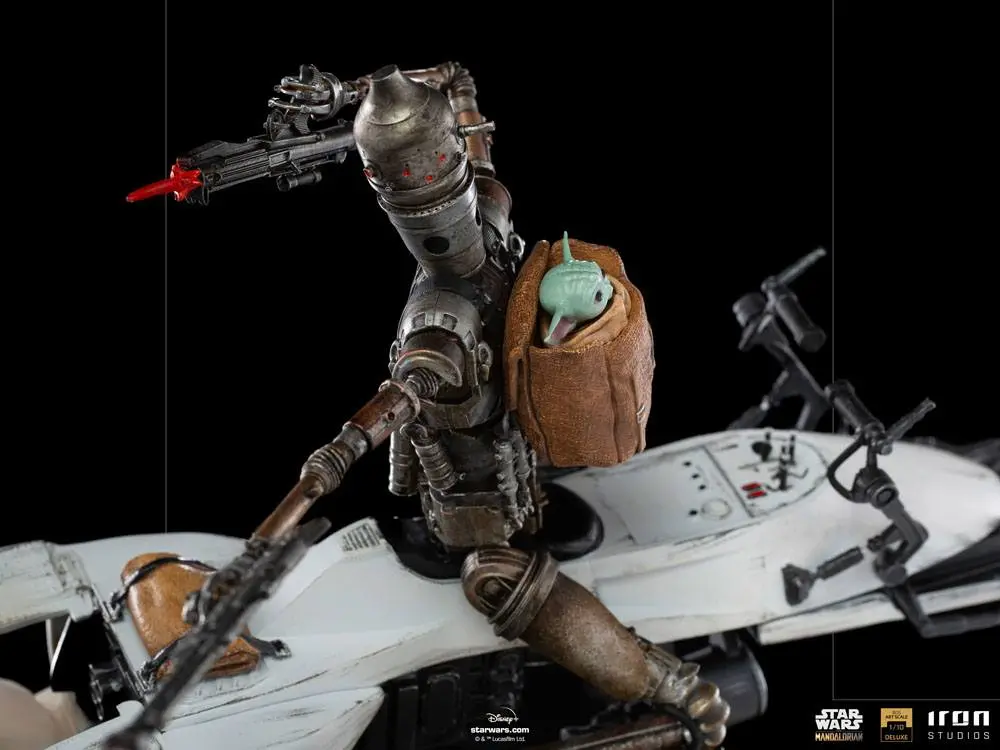 Star Wars The Mandalorian Deluxe Art Scale Statue 1/10 IG-11 &amp; The Child 20 cm product photo