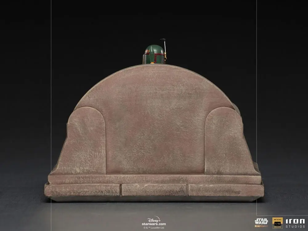 Star Wars The Mandalorian Deluxe Art Scale Statue 1/10 Boba Fett on Throne 18 cm product photo