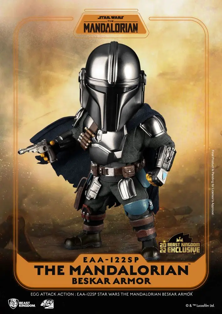 Star Wars The Mandalorian Egg Attack Action Action Figure The Mandalorian Beskar Armor 17 cm product photo