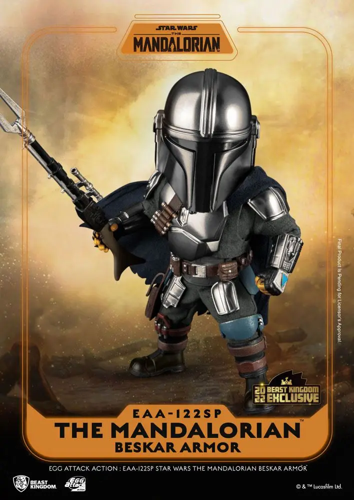 Star Wars The Mandalorian Egg Attack Action Action Figure The Mandalorian Beskar Armor 17 cm product photo