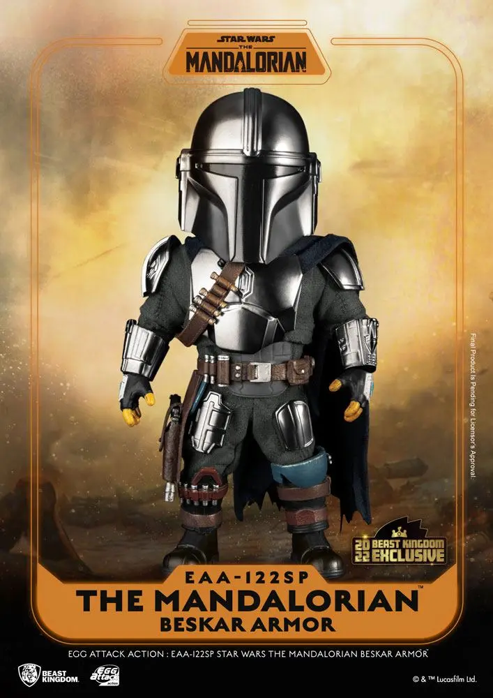 Star Wars The Mandalorian Egg Attack Action Action Figure The Mandalorian Beskar Armor 17 cm product photo