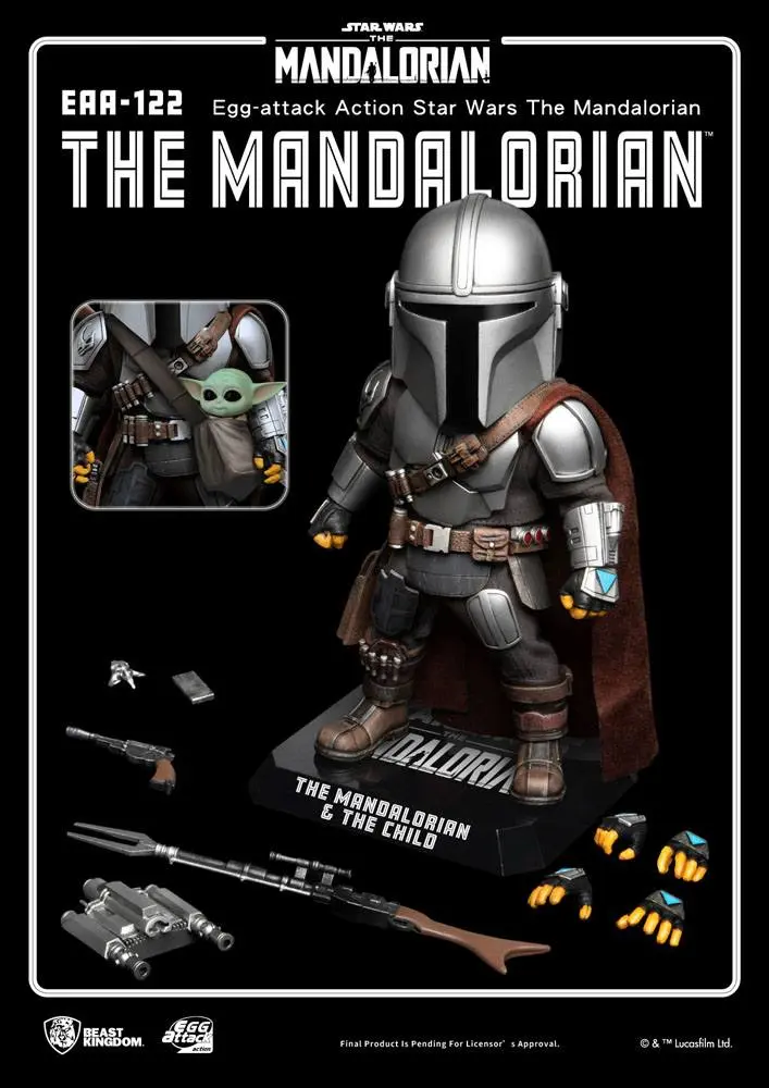 Star Wars The Mandalorian Egg Attack Action Action Figure The Mandalorian 17 cm product photo