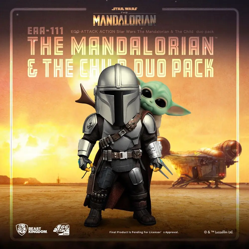 Star Wars The Mandalorian Egg Attack Action Action Figures The Mandalorian &amp; The Child 7 - 17 cm product photo