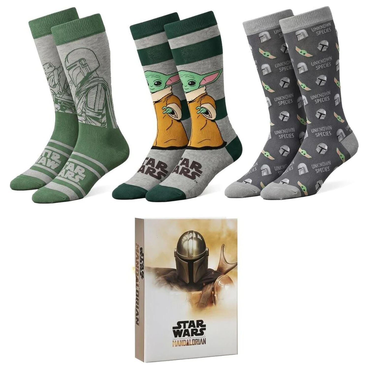 Star Wars The Mandalorian adult pack 3 socks product photo