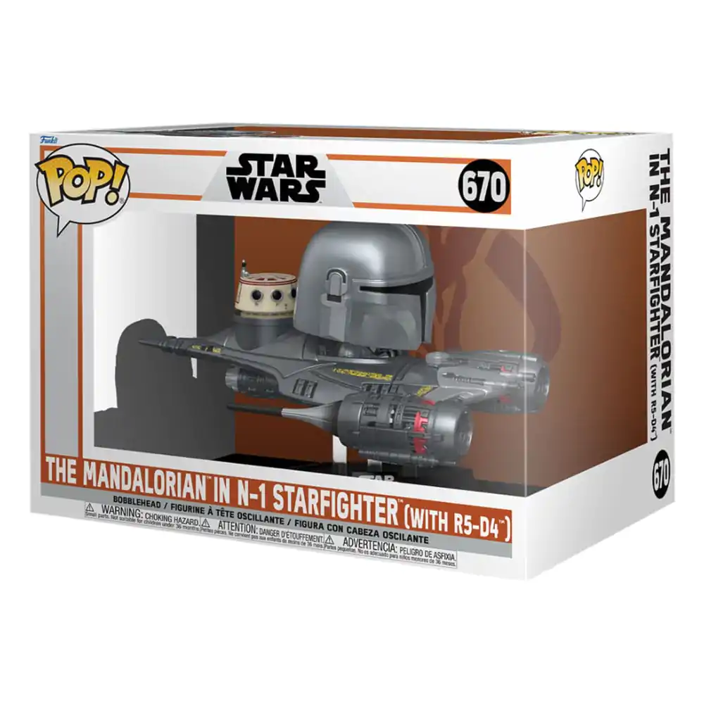 Star Wars: The Mandalorian POP! Rides Vinyl Figure Mandalorian in N1 Starfighter 15 cm termékfotó