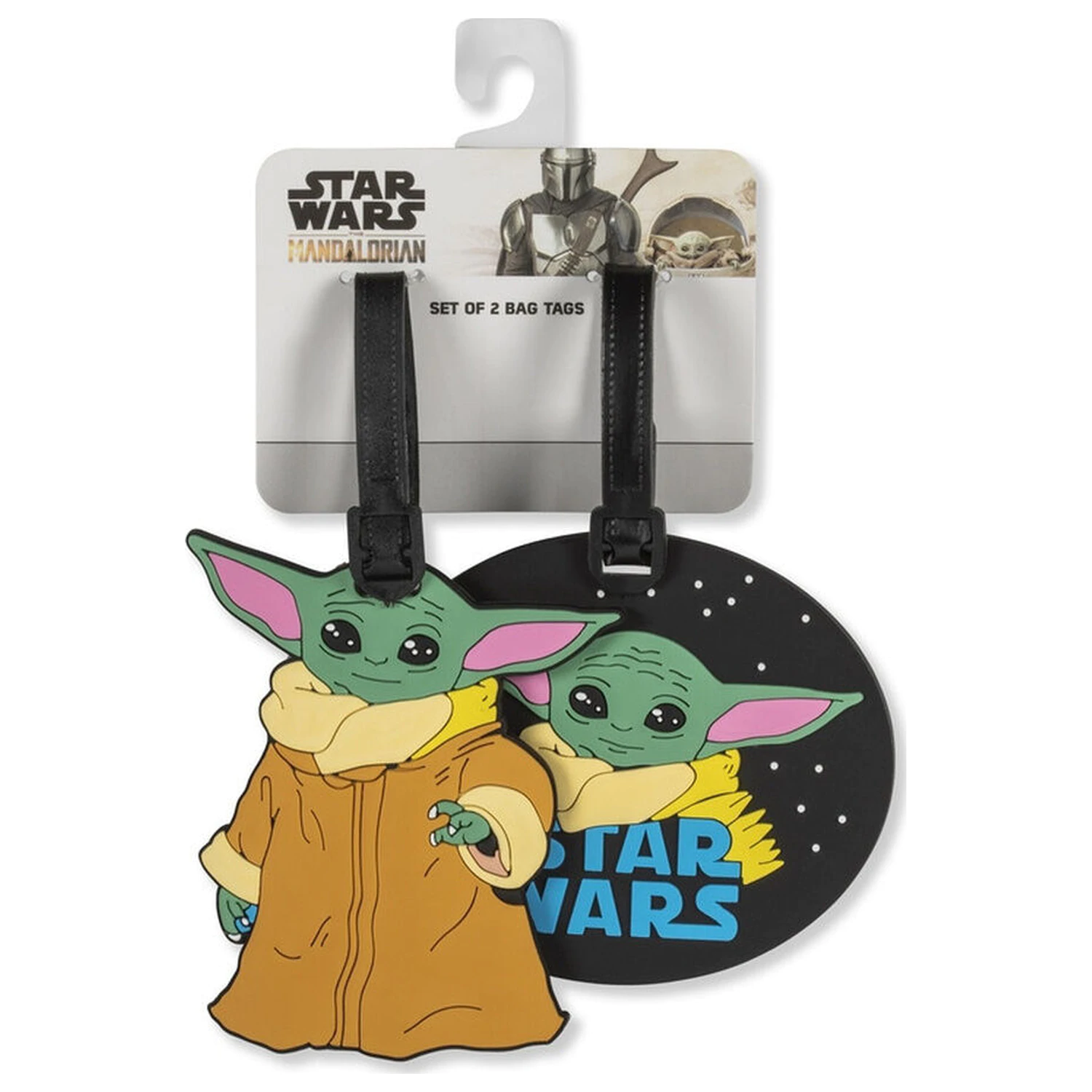Star Wars The Mandalorian Grogu set of 2 luggage labels product photo