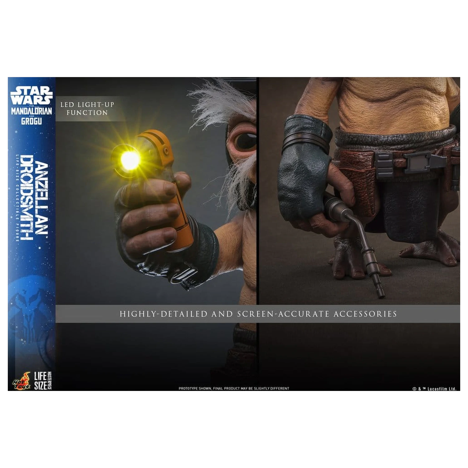 Star Wars: The Mandalorian & Grogu Life-Size Figure Anzellan Droidsmith 27 cm product photo