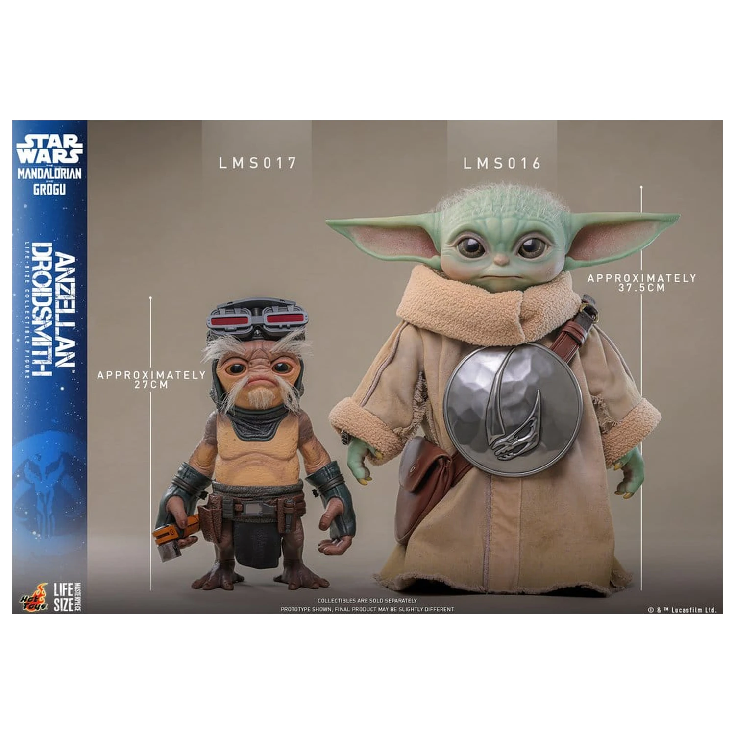 Star Wars: The Mandalorian & Grogu Life-Size Figure Anzellan Droidsmith 27 cm product photo